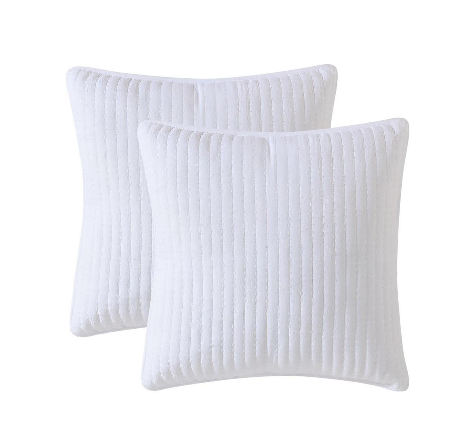 slide 1 of 1, Garment Washed Euro Dec Pillows, 2 ct