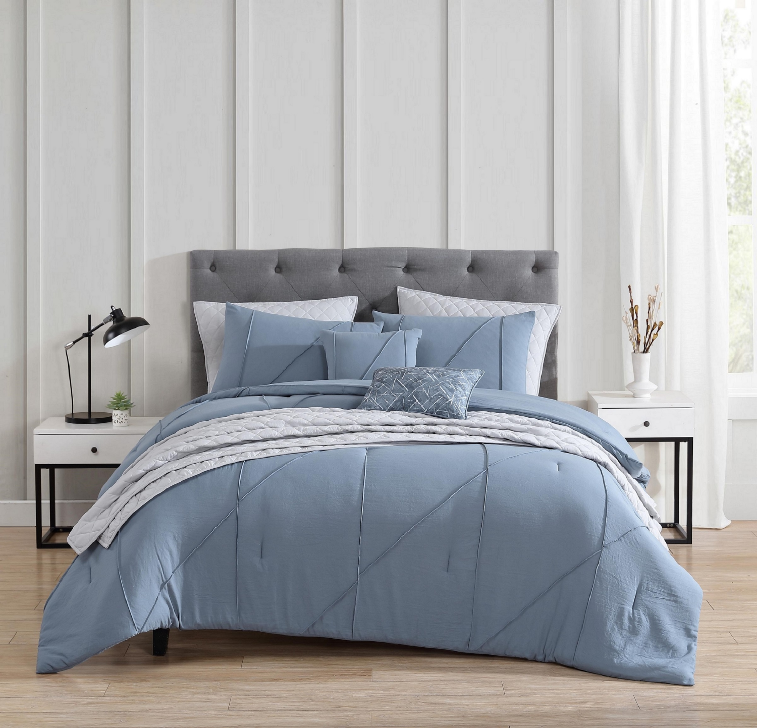 slide 2 of 3, 8pc King Fashion Comforter Set, 8 ct