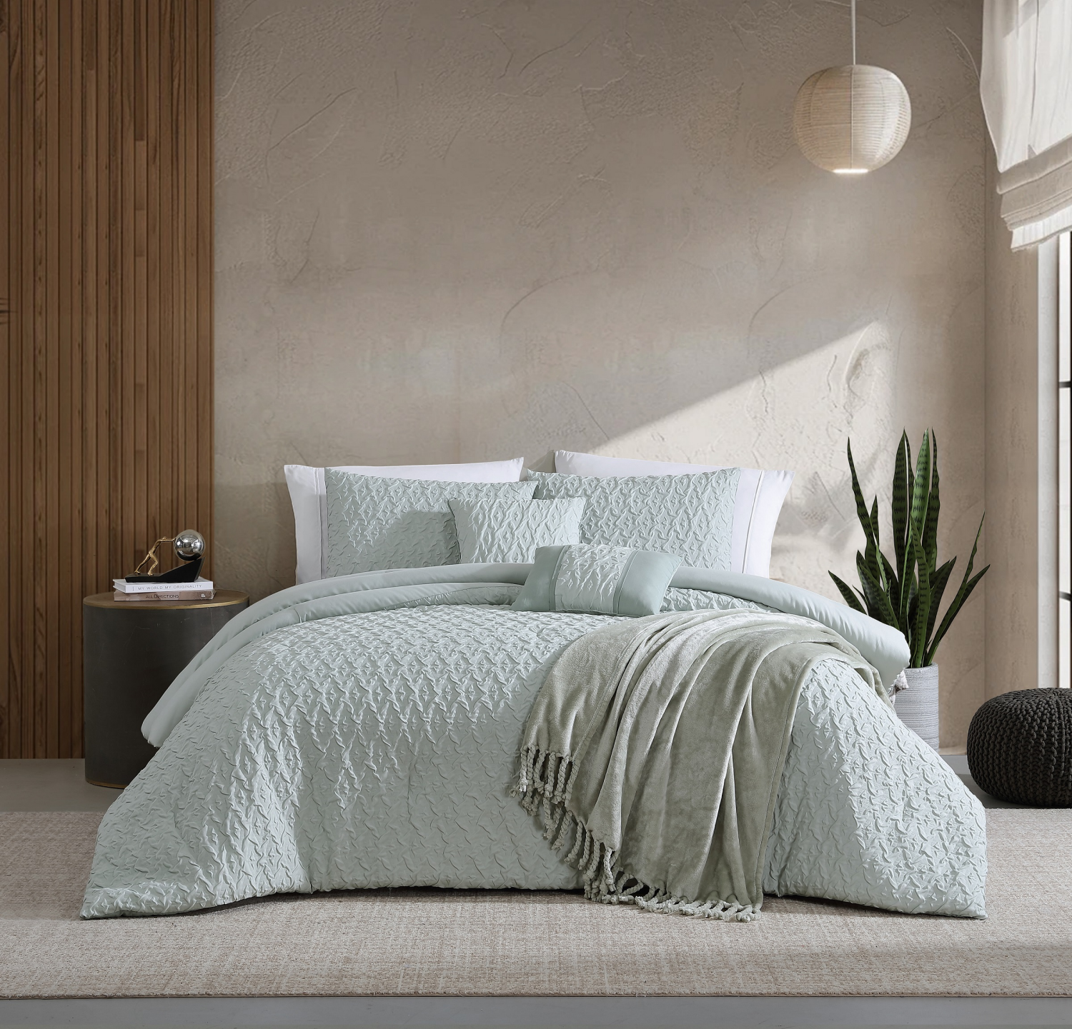 slide 2 of 3, 6pc Queen Fashion Comforter Set, 6 ct