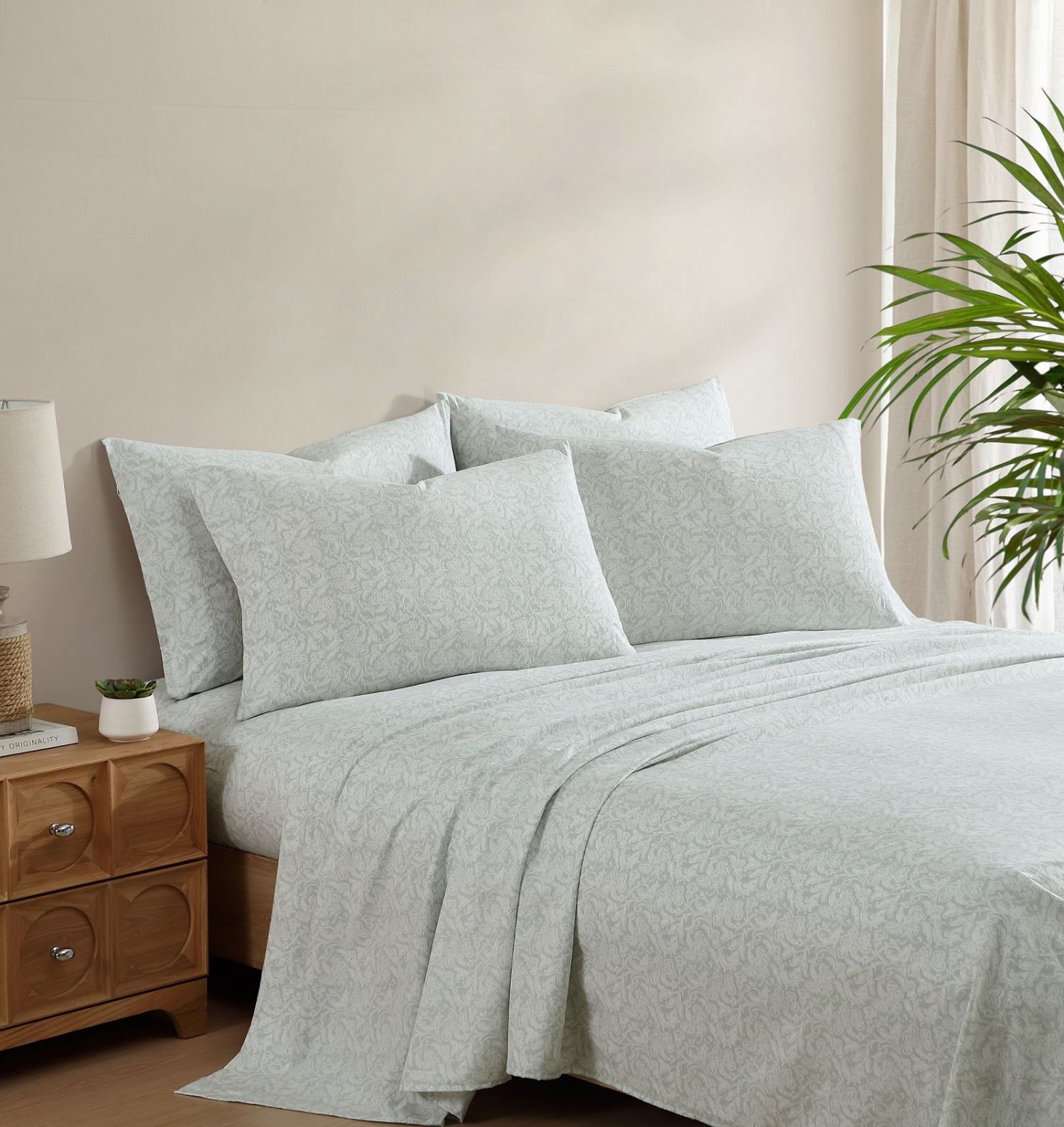 slide 2 of 3, Eden Home Deepak Sheet Set, Twin, 3PC, 3 ct