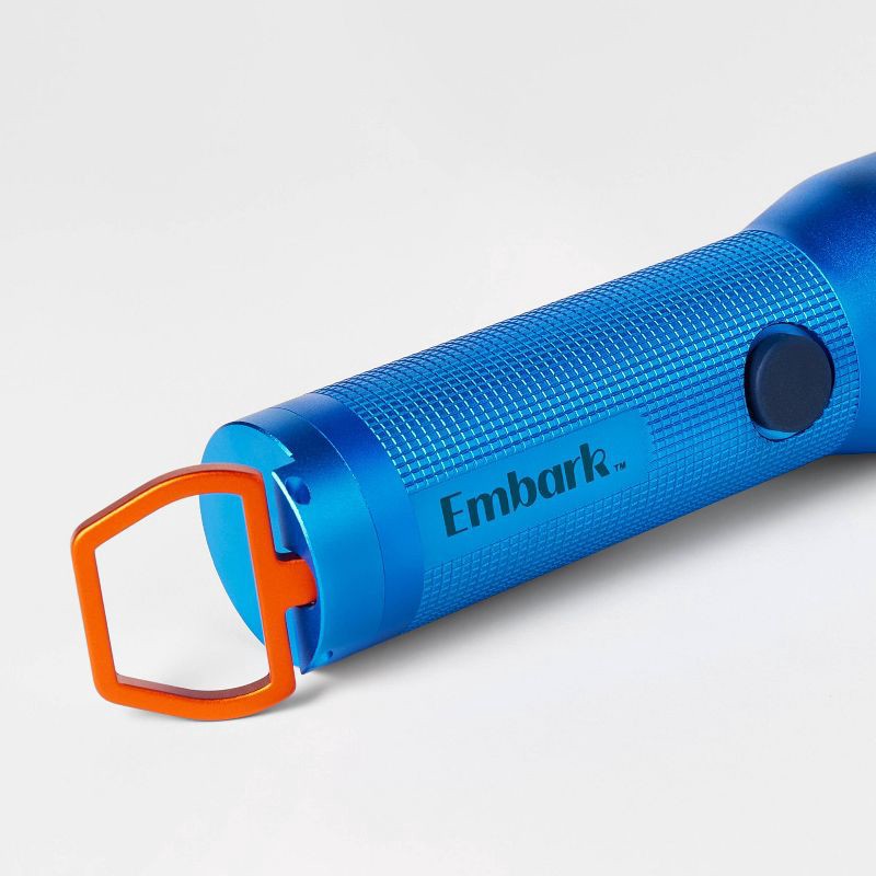 slide 3 of 4, Large LED Flashlight Blue - Embark™️, 1 ct