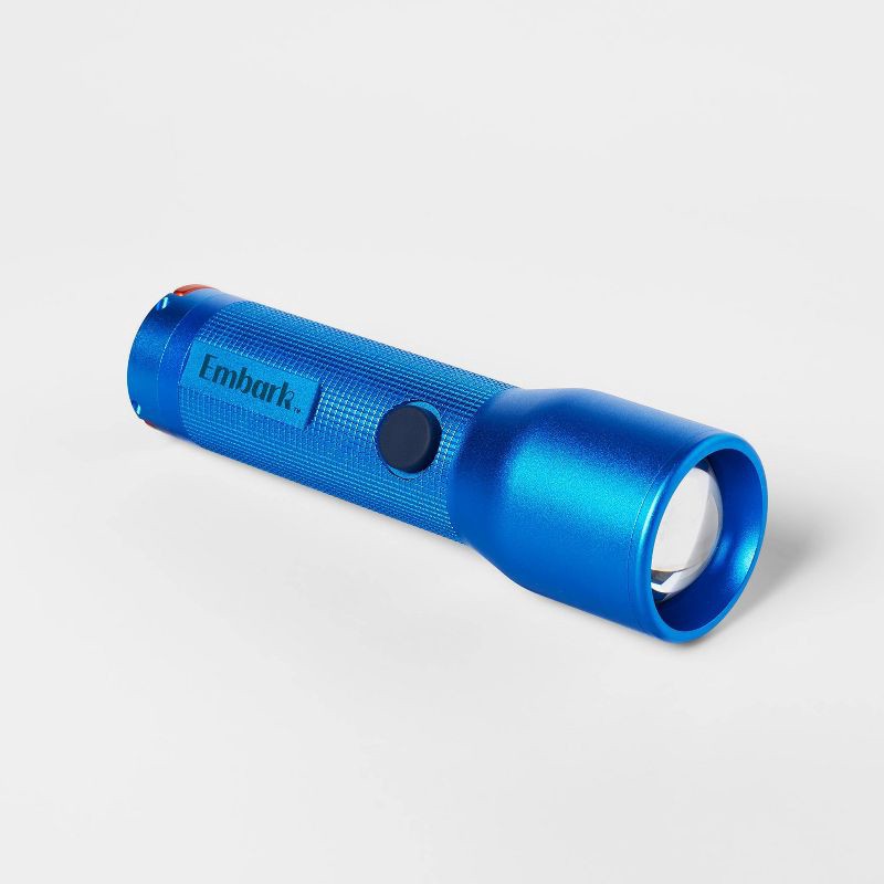 slide 1 of 4, Large LED Flashlight Blue - Embark™️, 1 ct