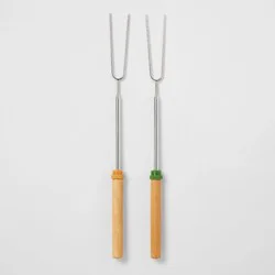 Rotisserie Stainless Steel Roasting Fork 2ct - Embark™