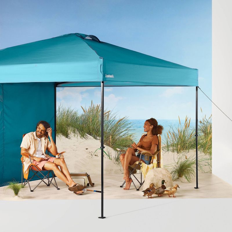 slide 2 of 5, 10x10 Steel Weekender Canopy with Wind Vent and Shade Wall - Embark™, 1 ct