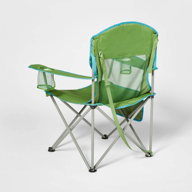 slide 3 of 5, Oversized Outdoor Portable Mesh Camp Chair Green - Embark™, 1 ct