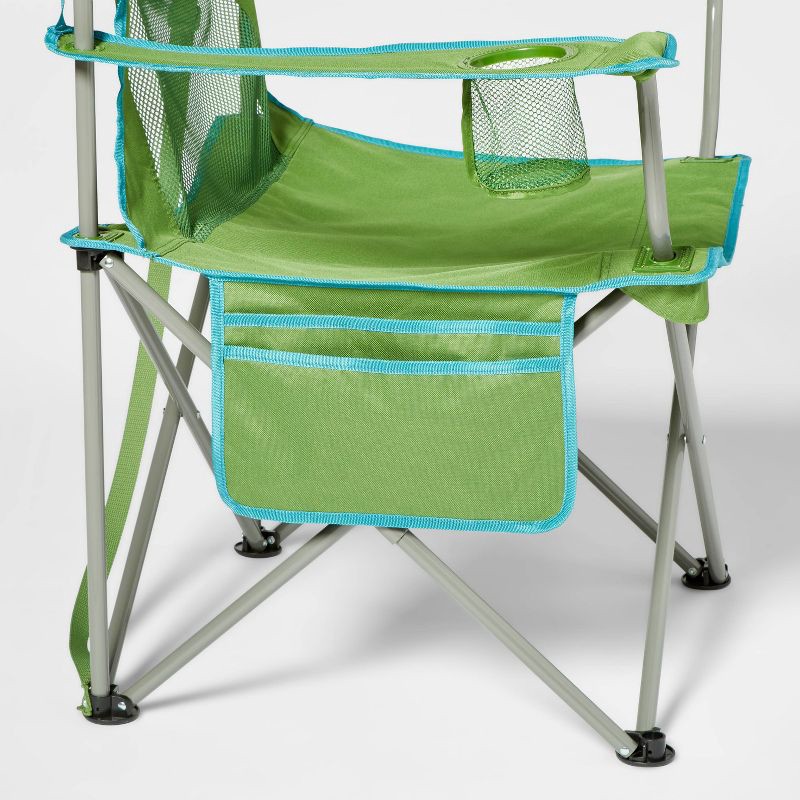 slide 4 of 5, Oversized Outdoor Portable Mesh Camp Chair Green - Embark™, 1 ct