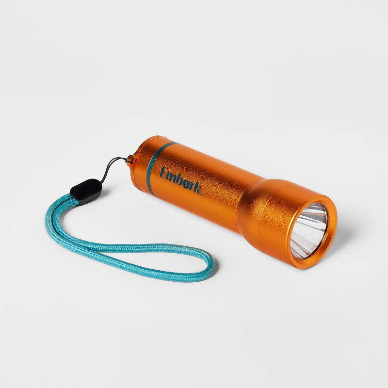 slide 1 of 4, Orange LED Flashlight Orange - Embark™️, 1 ct