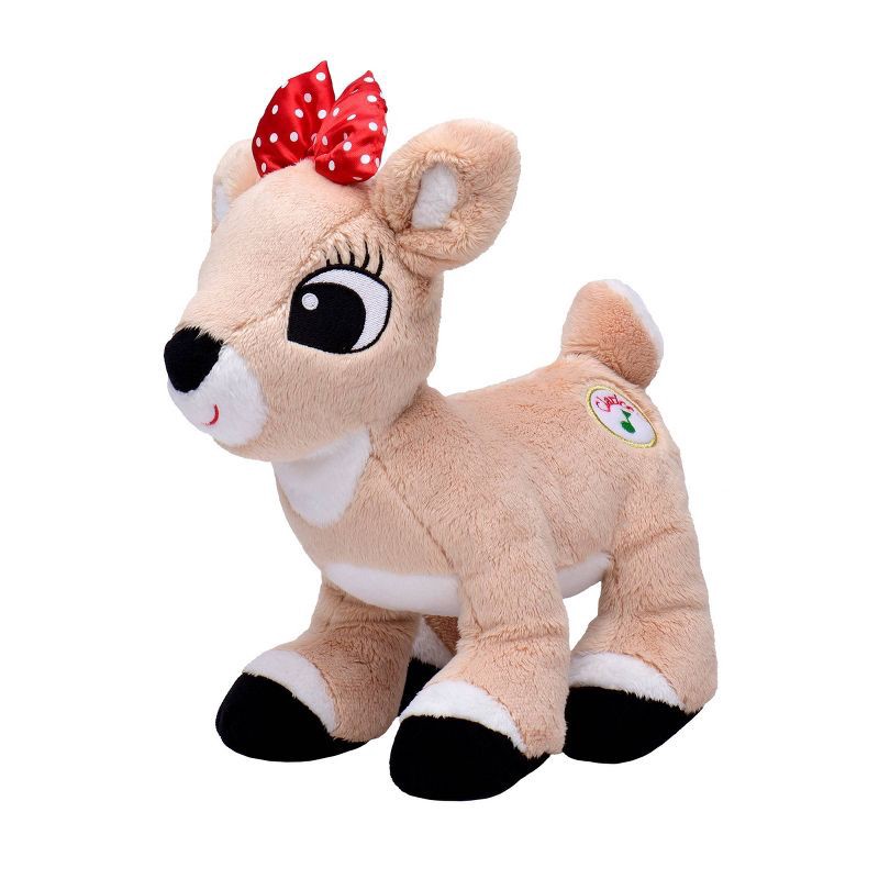 slide 1 of 3, Rudolph the Red-Nosed Reindeer 10" Clarice Musical Press Light up Stuffed Plush Animal Baby Toy - Christmas, 1 ct