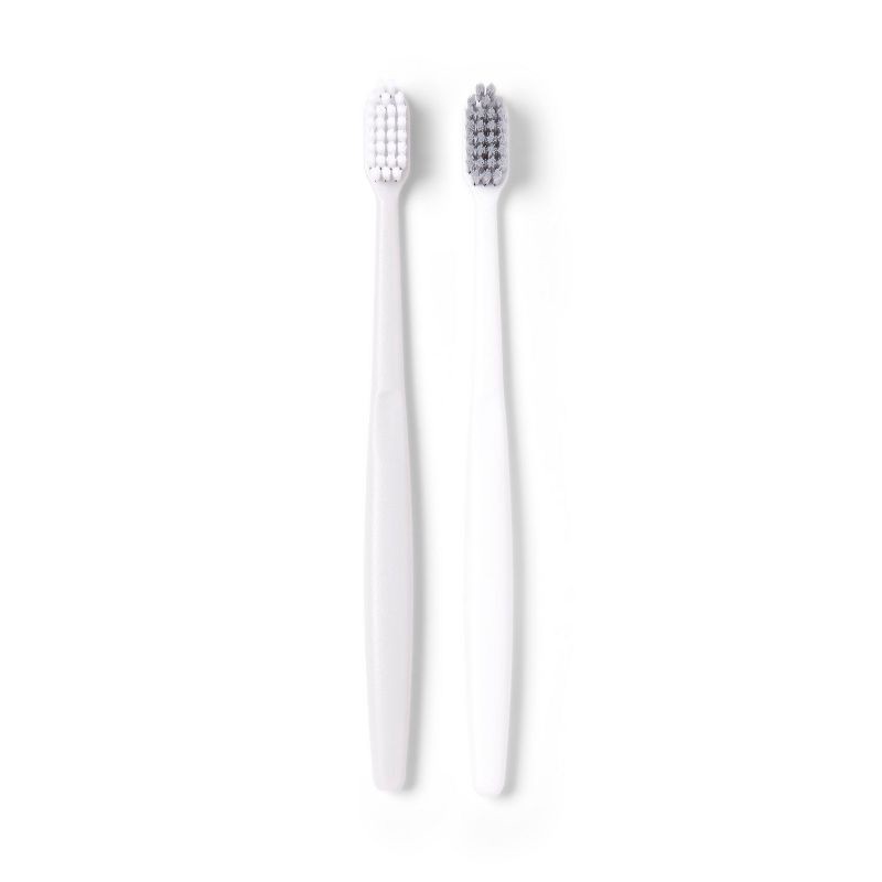 slide 2 of 3, Basic Manual Toothbrush Soft - 2ct - Dealworthy™, 2 ct