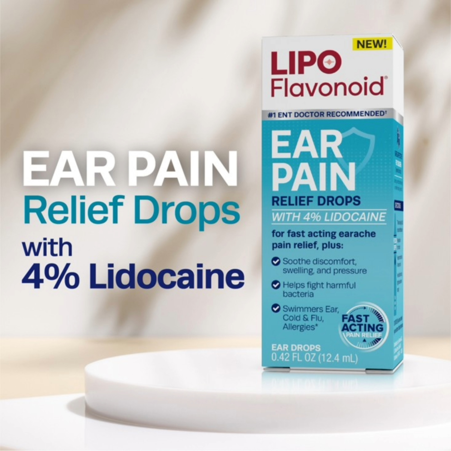 slide 8 of 8, Lipo Flavonoid Pain Relieving Ear Drops, 1 ct