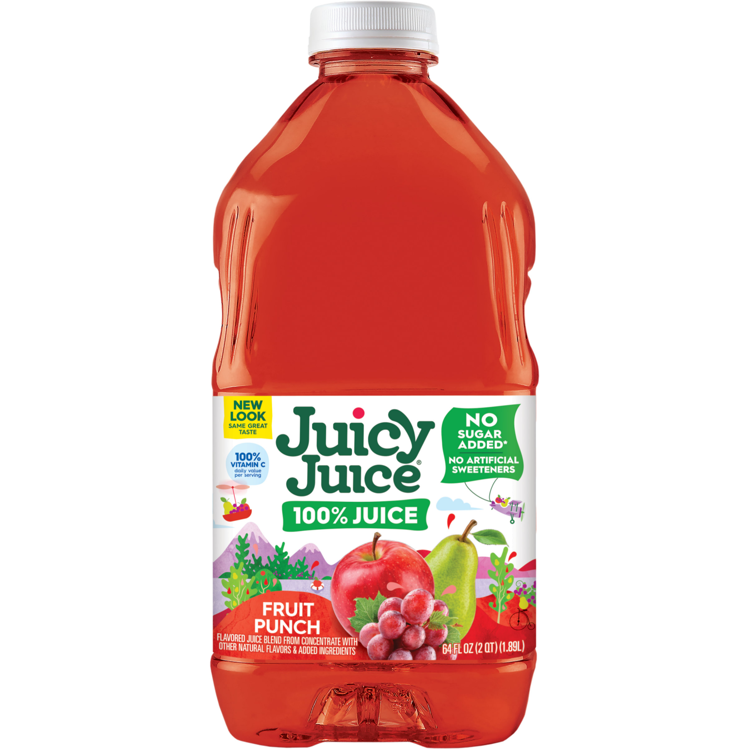 slide 3 of 4, Juicy Juice 100% Juice, Fruit Punch, 64 Fl Oz Bottle, 64 fl oz