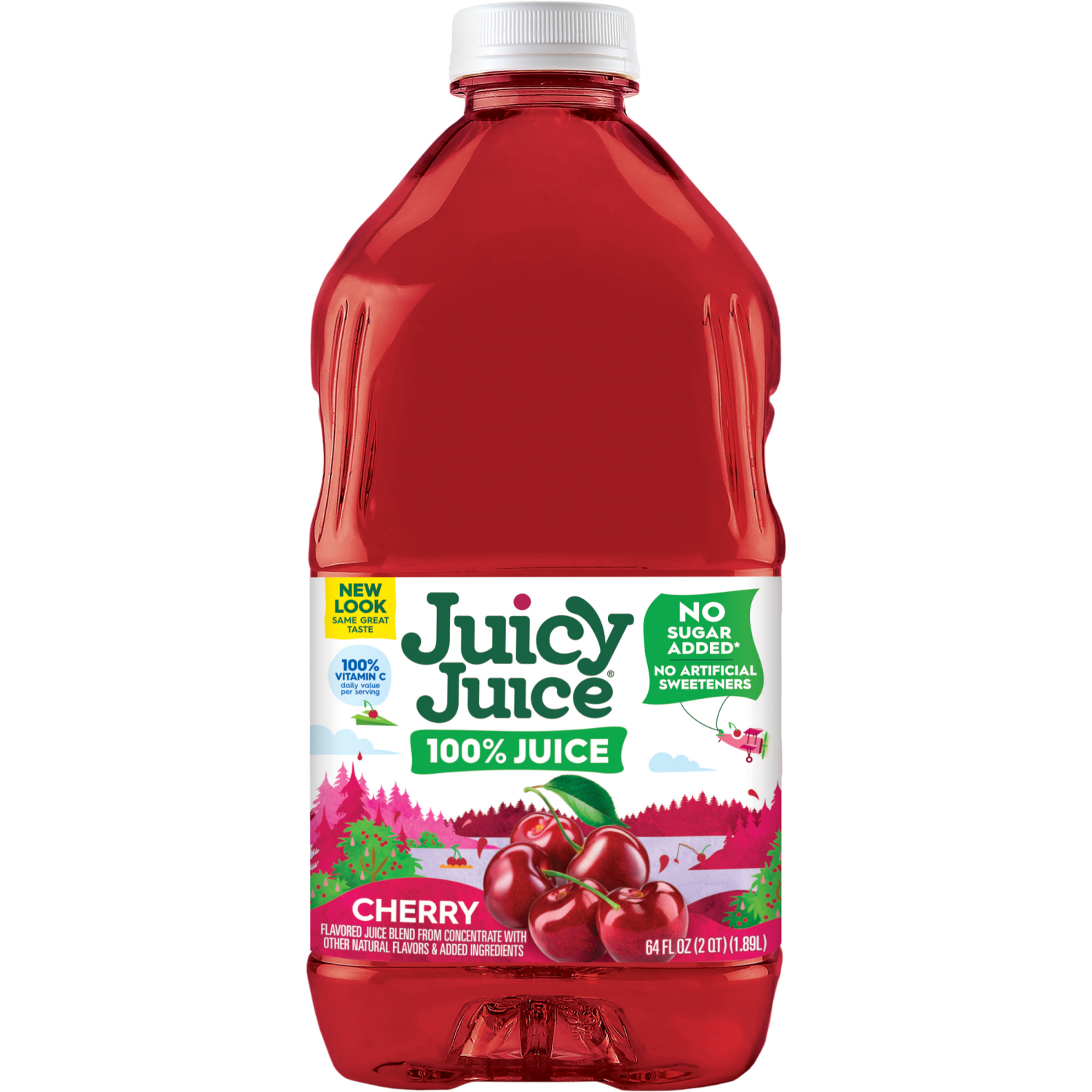 slide 3 of 4, Juicy Juice 100% Juice, Cherry, 64 Fl Oz Bottle, 64 oz