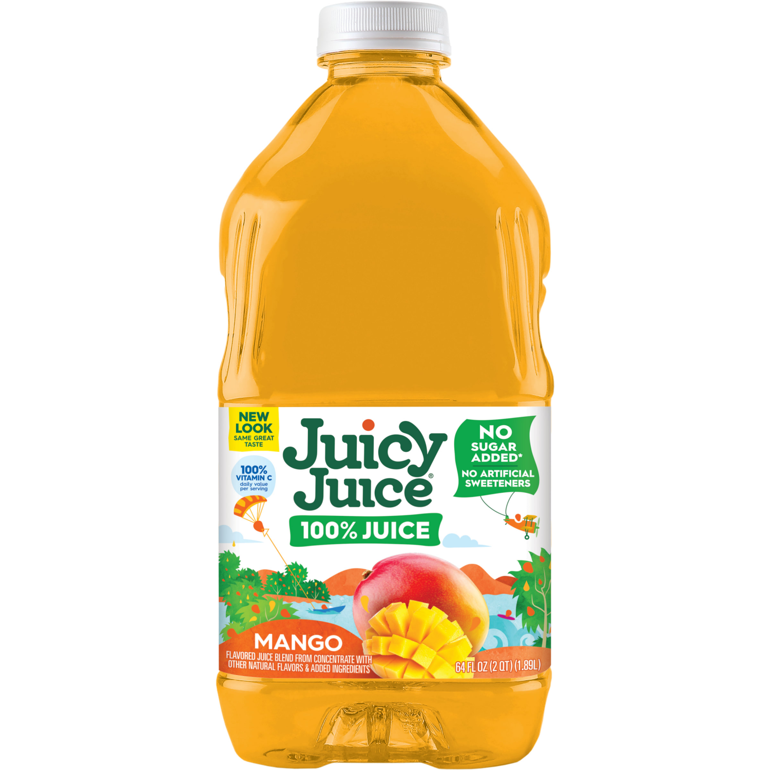 slide 3 of 4, Juicy Juice 100% Juice, Mango, 64 Fl Oz Bottle, 64 fl oz