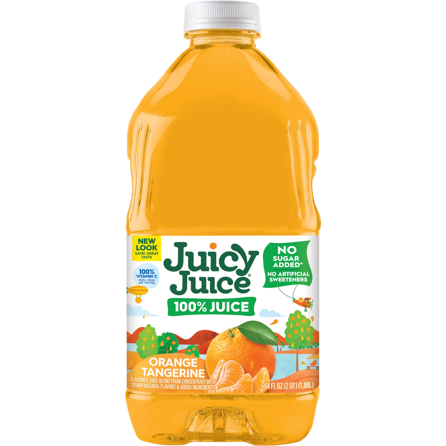slide 3 of 4, Juicy Juice 100% Juice, Orange Tangerine, 64 Fl Oz Bottle, 64 fl oz