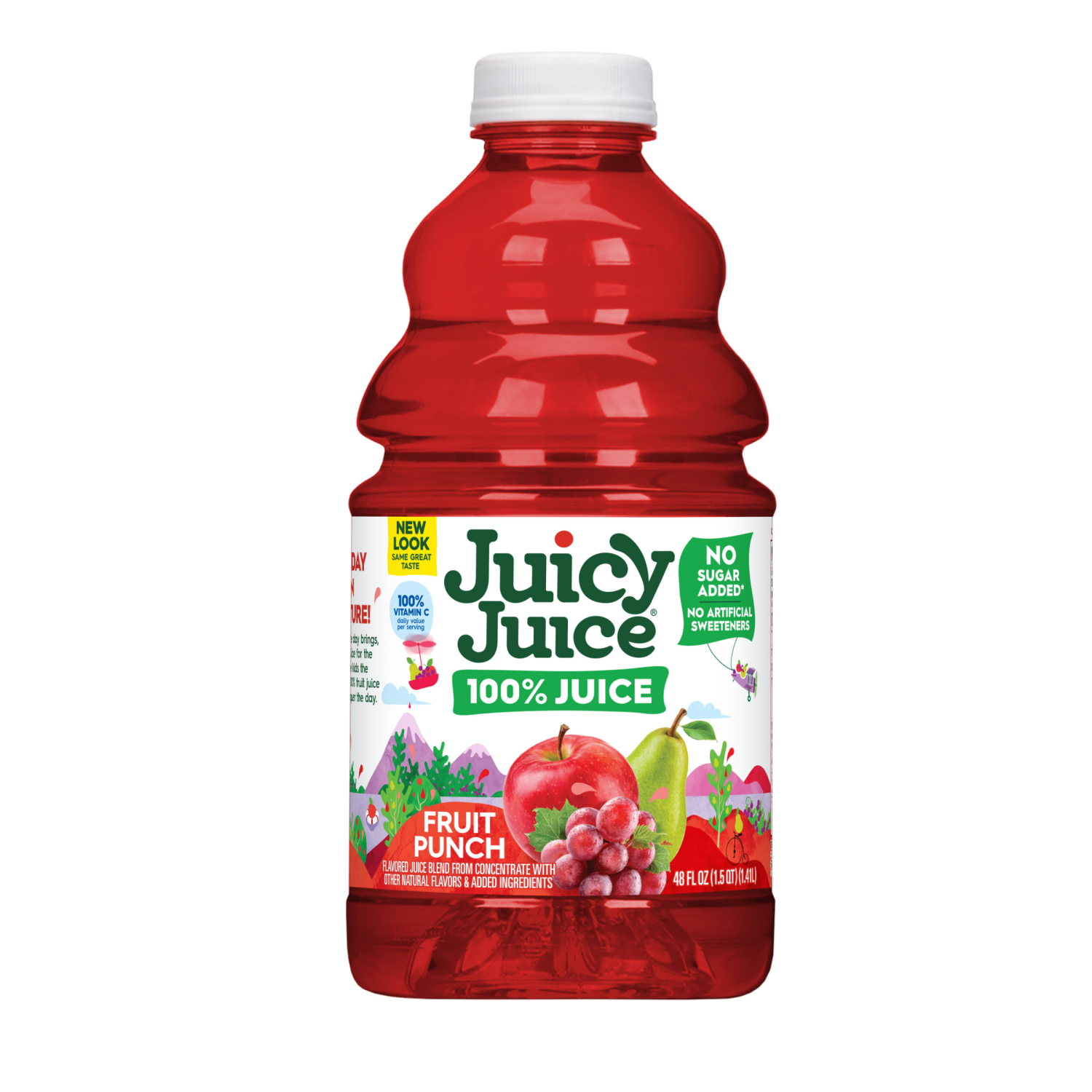slide 4 of 5, Juicy Juice 100% Juice, Fruit Punch, 48 Fl Oz Bottle, 48 fl oz