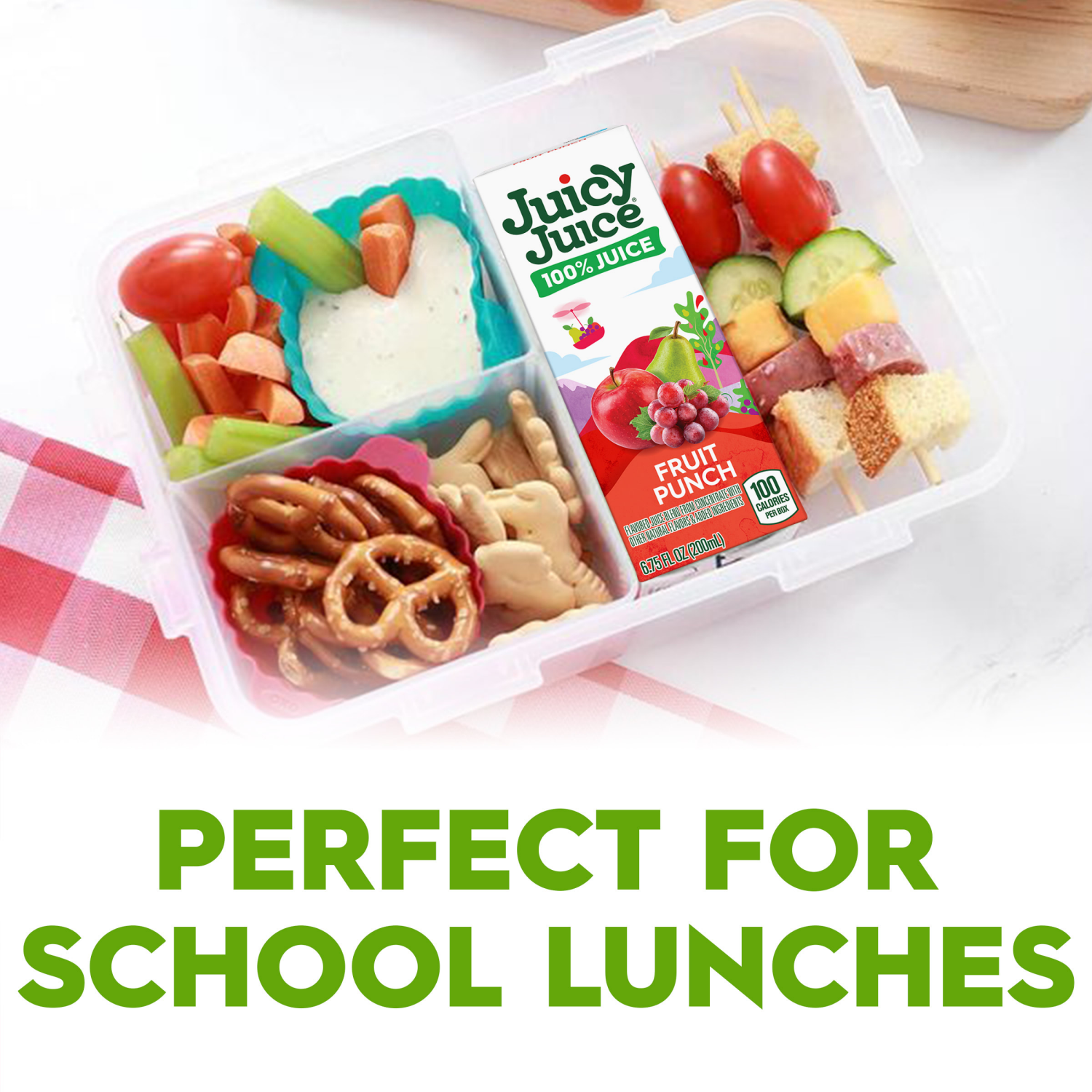 slide 3 of 5, Juicy Juice 100% Juice, Fruit Punch, 8 Count, 6.75 Fl Oz Juice Boxes, 8 ct