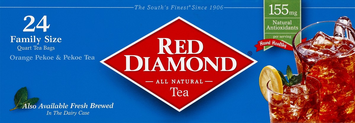 slide 2 of 5, Red Diamond Quart Size Tea Bags, 24 ct