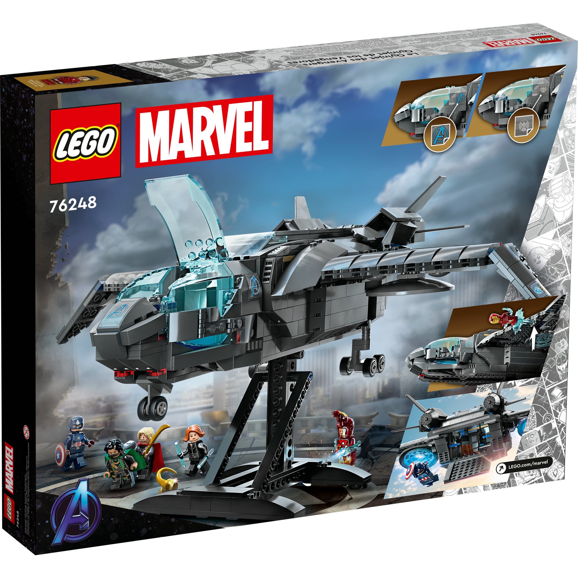 slide 5 of 6, LEGO Marvel The Avengers Quinjet 76248 Building Toy Set, 795 ct