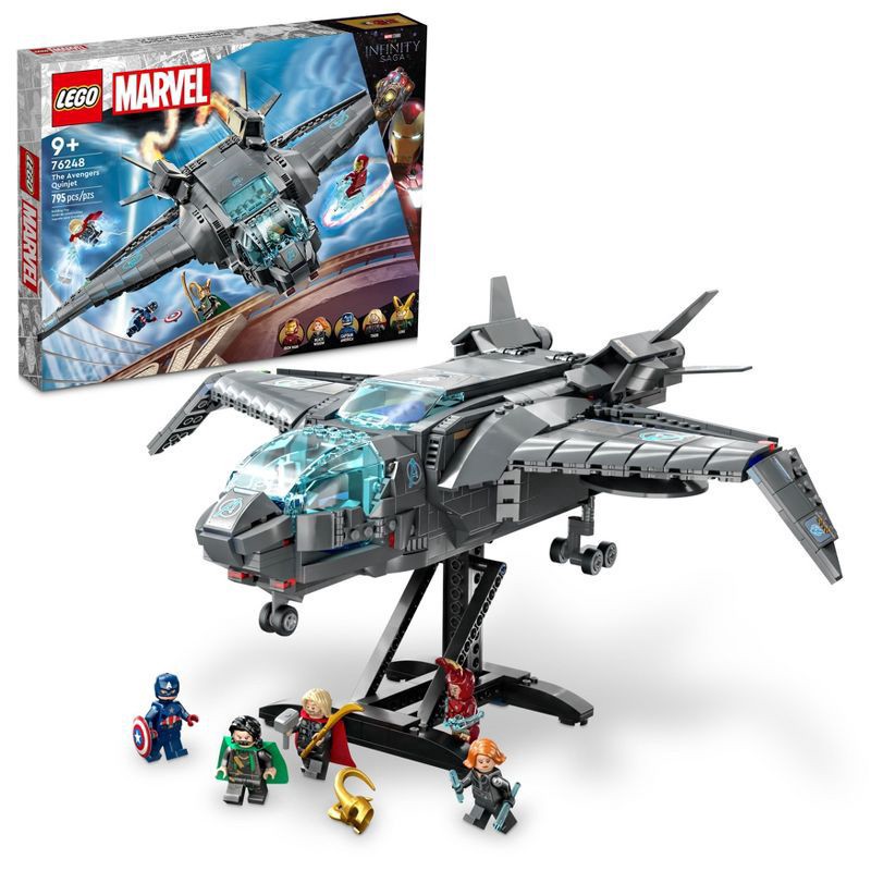 slide 1 of 6, LEGO Marvel The Avengers Quinjet 76248 Building Toy Set, 795 ct