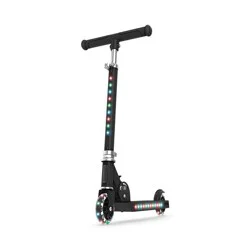 Jetson Jupiter 2.0 Kids' Kick Scooter with LED Lights - Black: Aluminum Frame, Adjustable Handlebar
