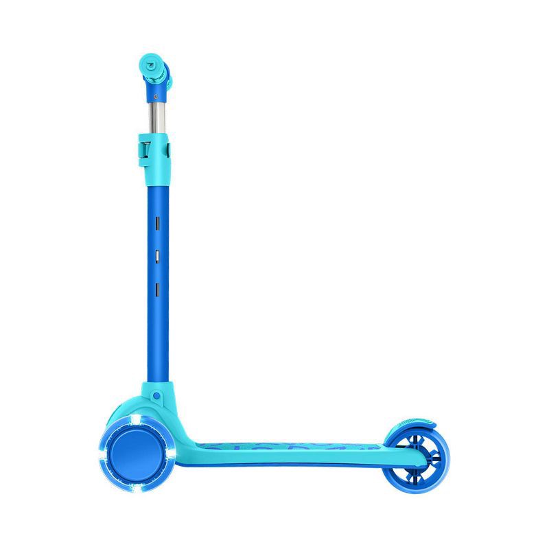 slide 2 of 8, Jetson Gem Learn & Grow Kick 3-Wheel Kick Scooter - Blue/Green: Adjustable Handlebar, LED Lights, 1 ct