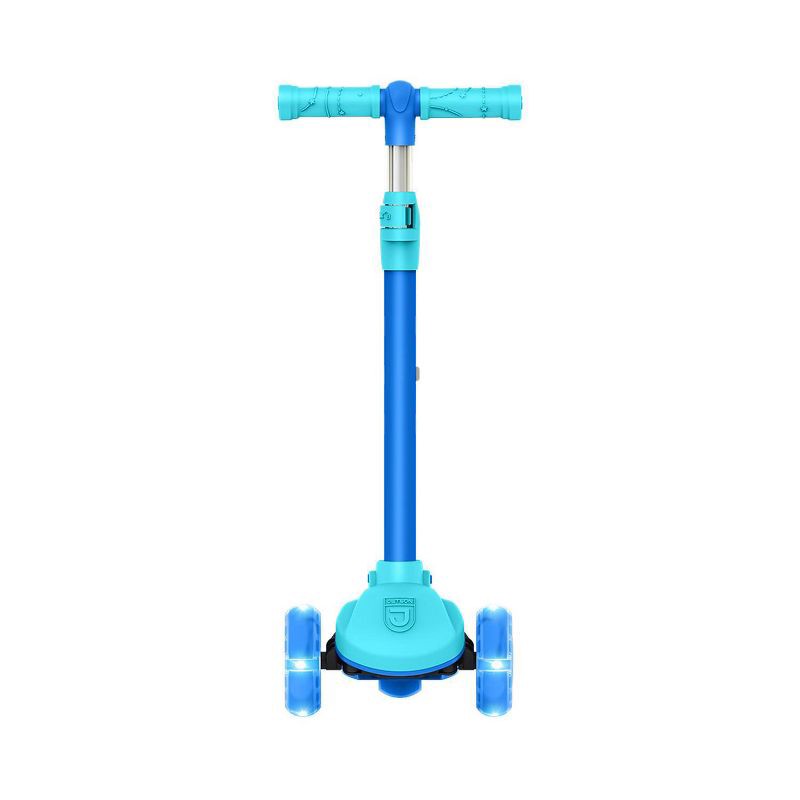 slide 4 of 8, Jetson Gem Learn & Grow Kick 3-Wheel Kick Scooter - Blue/Green: Adjustable Handlebar, LED Lights, 1 ct