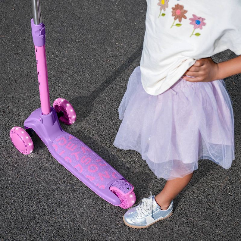 slide 7 of 8, Jetson Gem Learn & Grow Kick 3-Wheel Kick Scooter - Purple/Pink, 1 ct