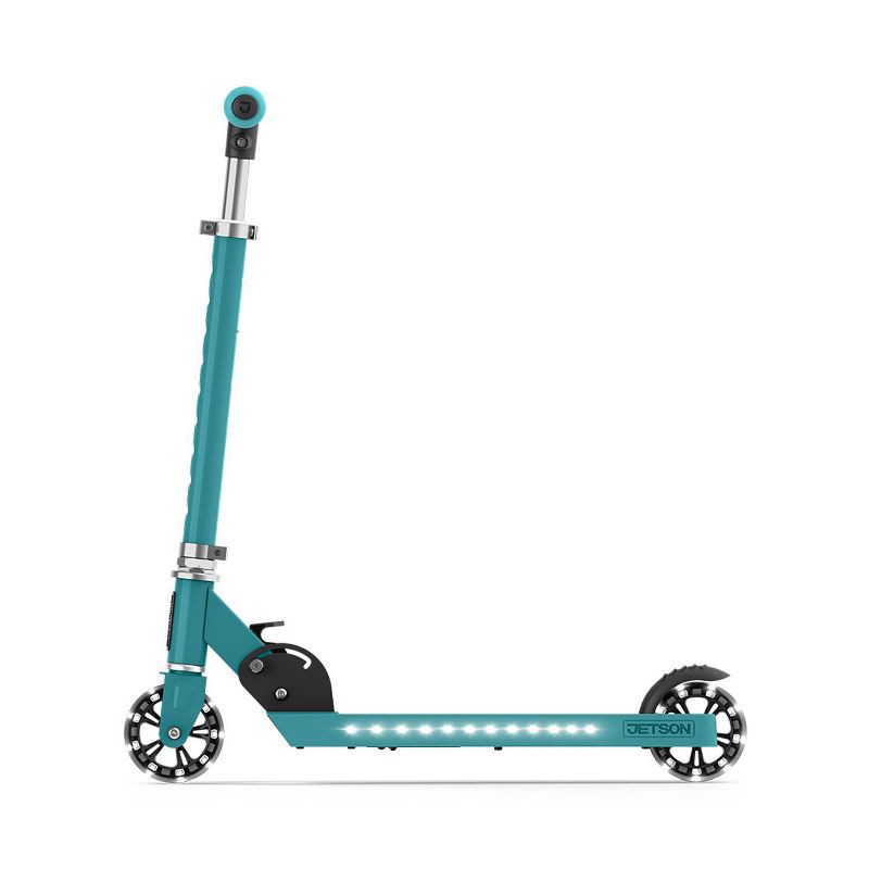 slide 2 of 9, Jetson Jupiter 2.0 Kids' Kick Scooter with LED Lights - Teal: Aluminum Frame, Adjustable Handlebar, 1 ct