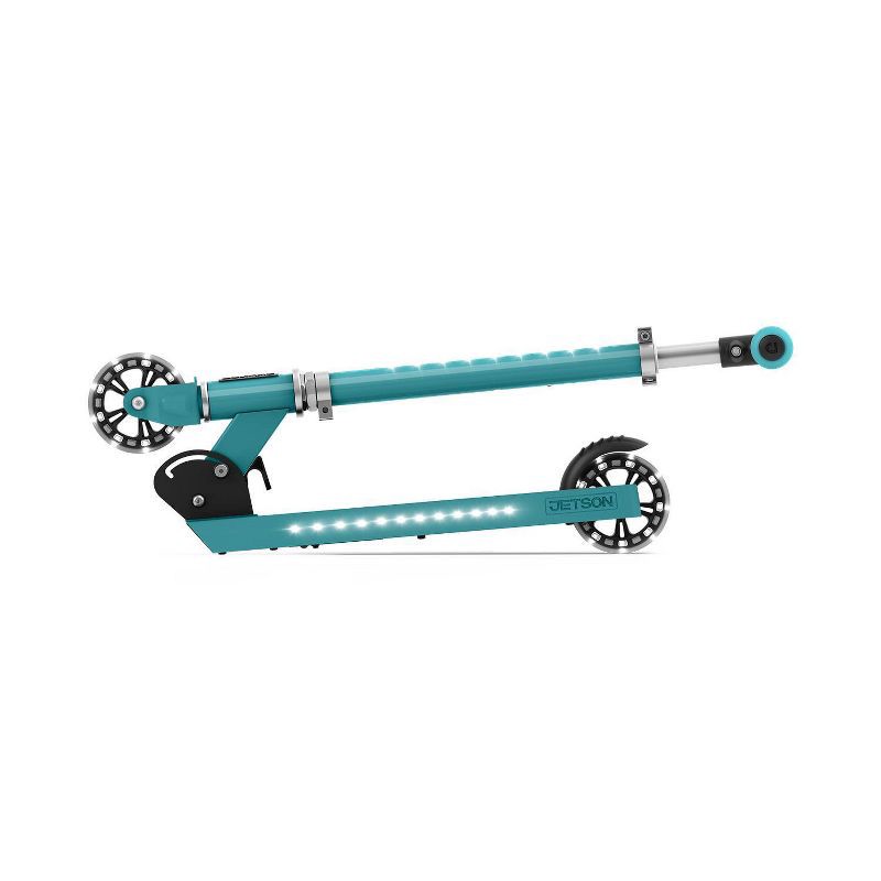 slide 3 of 9, Jetson Jupiter 2.0 Kids' Kick Scooter with LED Lights - Teal: Aluminum Frame, Adjustable Handlebar, 1 ct