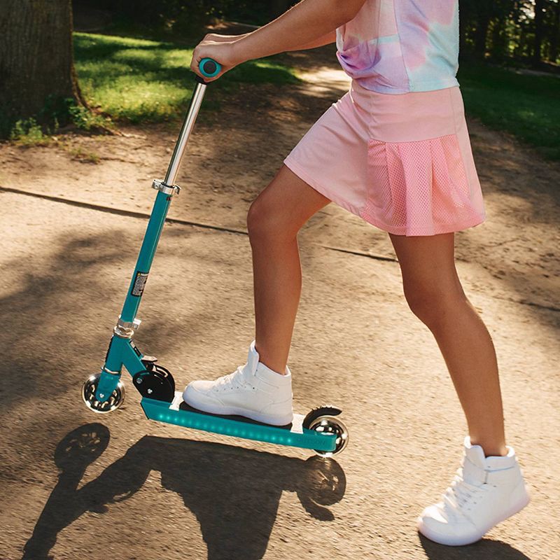 slide 6 of 9, Jetson Jupiter 2.0 Kids' Kick Scooter with LED Lights - Teal: Aluminum Frame, Adjustable Handlebar, 1 ct