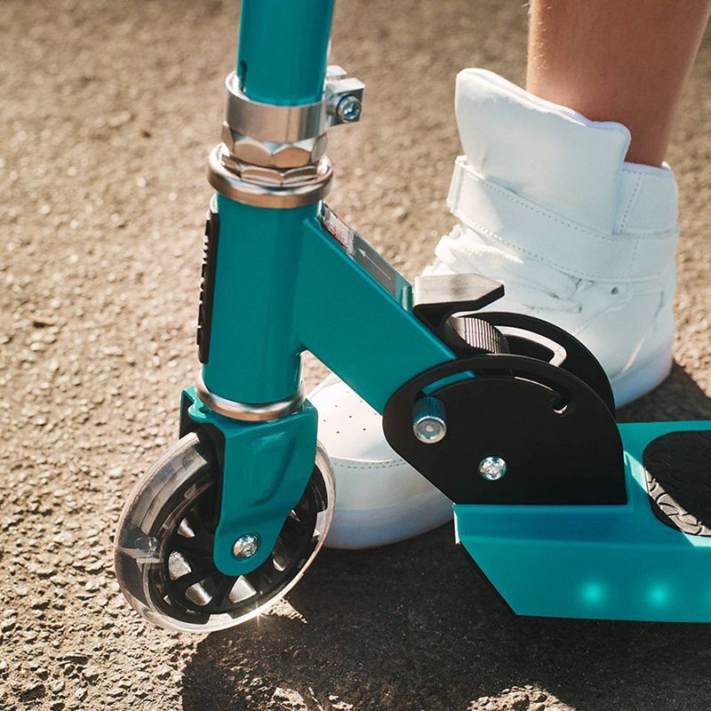 slide 8 of 9, Jetson Jupiter 2.0 Kids' Kick Scooter with LED Lights - Teal: Aluminum Frame, Adjustable Handlebar, 1 ct