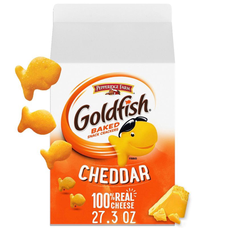 slide 8 of 10, Goldfish Cheddar Cheese Crackers - 27.3oz, 27.3 oz