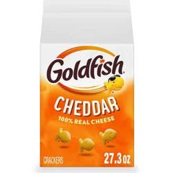 Goldfish Cheddar Cheese Crackers Carton - 27.3oz