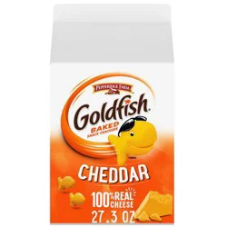 Goldfish Cheddar Cheese Crackers Carton - 27.3oz