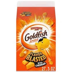 Goldfish Flavor Blasted Xtra Cheddar Cheese Crackers Carton - 27.3oz