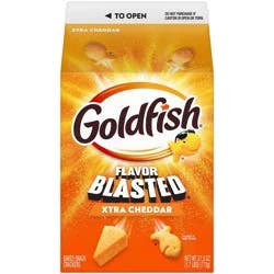 Goldfish Flavor Blasted Xtra Cheddar Cheese Crackers Carton - 27.3oz