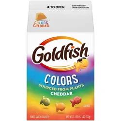 Goldfish Colors Cheddar Cheese Crackers Carton - 27.3oz