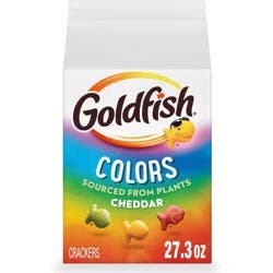 Goldfish Colors Cheddar Cheese Crackers Carton - 27.3oz