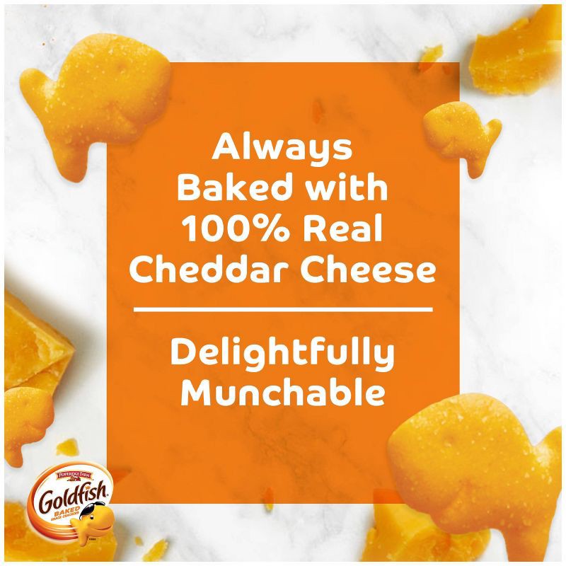 slide 7 of 10, Goldfish Cheddar Cheese Crackers Baked with Whole Grain Carton - 27.3oz, 27.3 oz