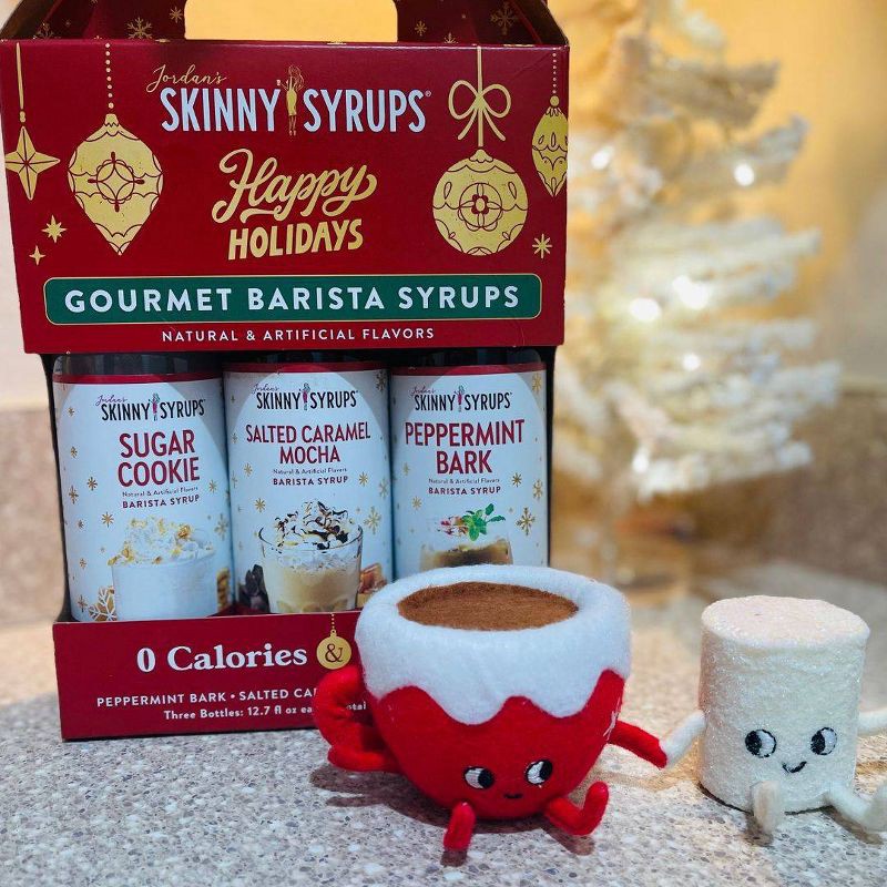 slide 6 of 6, Skinny Mixes Holiday Barista Syrup Gift Set Collection - 38.1 fl oz/3ct, 38.1 fl oz, 3 ct