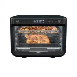 Ninja Foodi 8-in-1 XL Pro Air Fry Oven DT202BK: Toaster Oven, 1800W, Dishwasher-Safe, Black, Includes Wire Rack &amp; Recipes