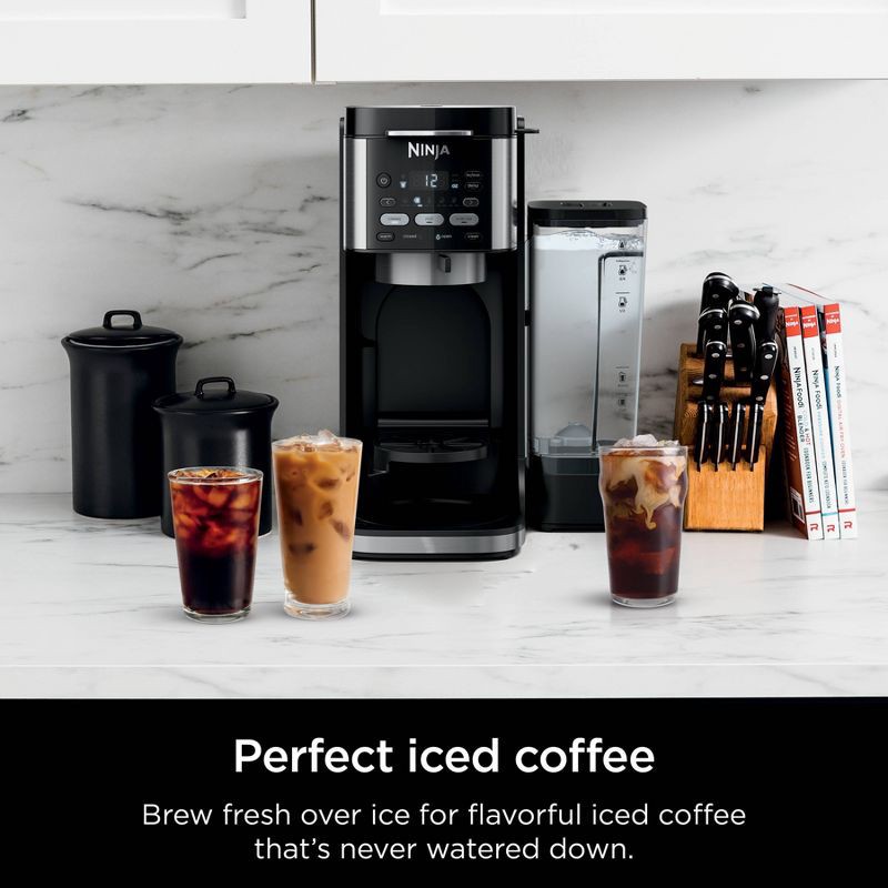 slide 4 of 10, Ninja DualBrew Hot & Iced Coffee Maker -CFP101: 12-Cup, Custom Brew Strength, Removable Reservoir, Glass Carafe, 1 ct