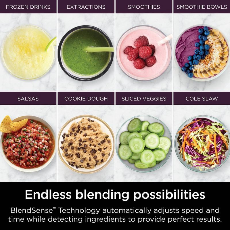 slide 2 of 17, Ninja Detect Power Kitchen System Pro with BlendSense Technology - TB401: 1200W Blender & Food Processor, 72oz Capacity, 72 oz