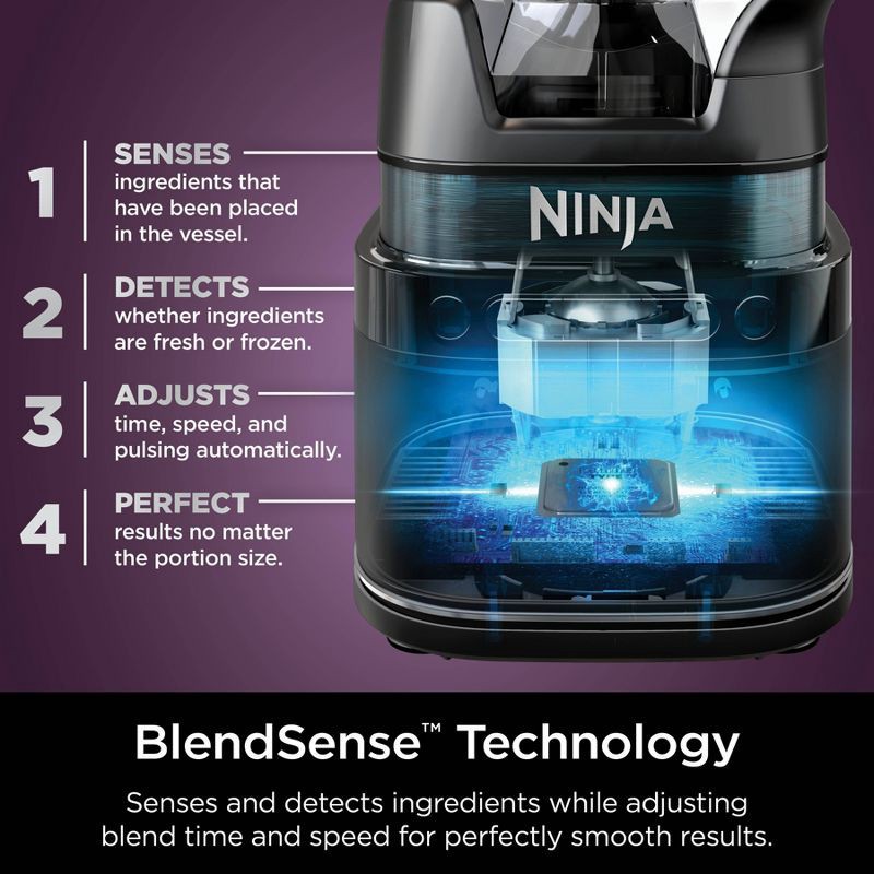slide 3 of 17, Ninja Detect Power Kitchen System Pro with BlendSense Technology - TB401: 1200W Blender & Food Processor, 72oz Capacity, 72 oz