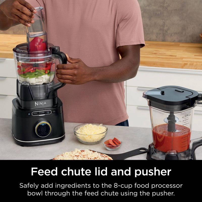 slide 12 of 17, Ninja Detect Power Kitchen System Pro with BlendSense Technology - TB401: 1200W Blender & Food Processor, 72oz Capacity, 72 oz