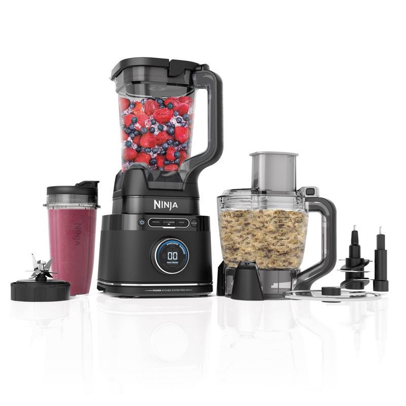 slide 1 of 17, Ninja Detect Power Kitchen System Pro with BlendSense Technology - TB401: 1200W Blender & Food Processor, 72oz Capacity, 72 oz