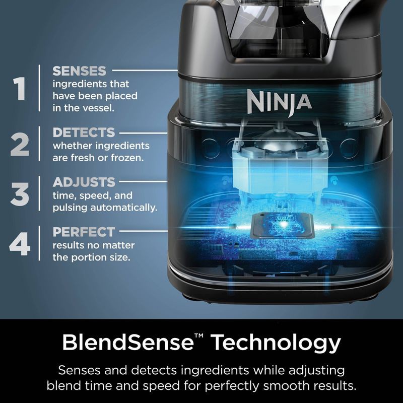 slide 3 of 14, Ninja Detect Power Blender Pro + Personal Single-Serve, BlendSense Technology, 1800PW, Pitcher, To-Go Cups - TB301, 1 ct