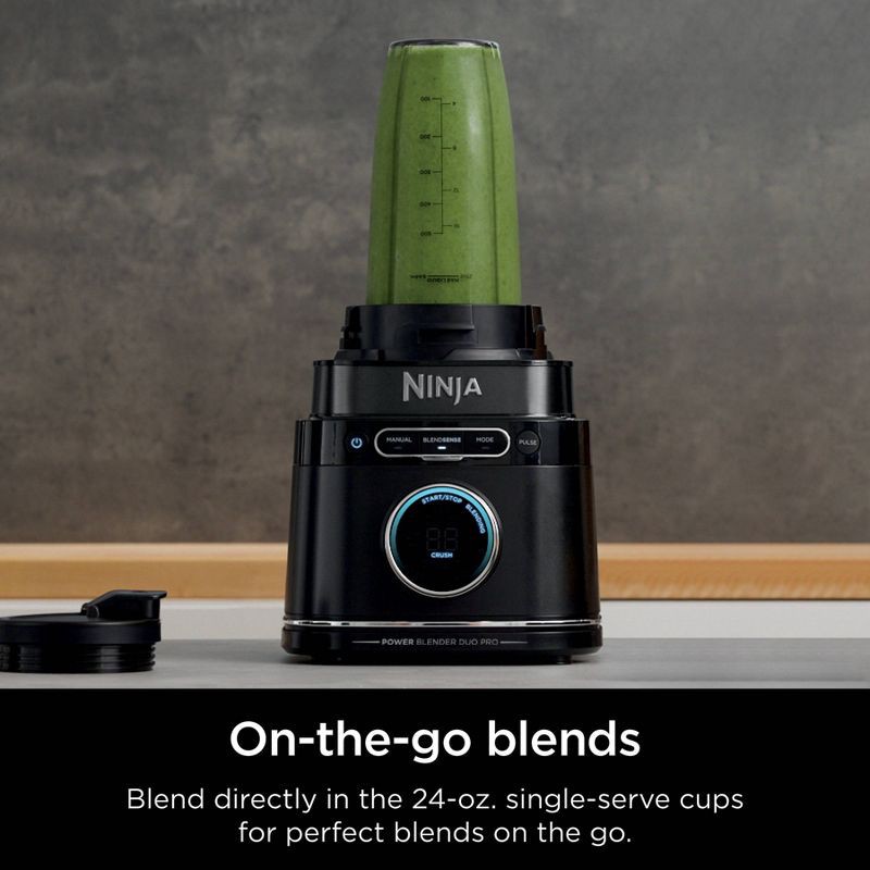 slide 8 of 14, Ninja Detect Power Blender Pro + Personal Single-Serve, BlendSense Technology, 1800PW, Pitcher, To-Go Cups - TB301, 1 ct