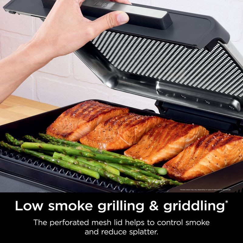 slide 4 of 10, Ninja Sizzle Indoor Grill & Griddle with Interchangeable Plates Gray, 1 ct