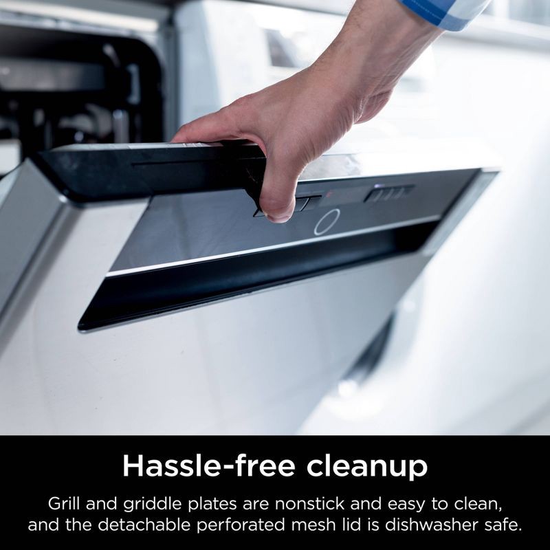 slide 8 of 10, Ninja Sizzle Indoor Grill & Griddle with Interchangeable Plates Gray, 1 ct